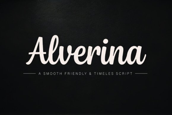Alverina: The Handwritten Script Font for Modern Brands