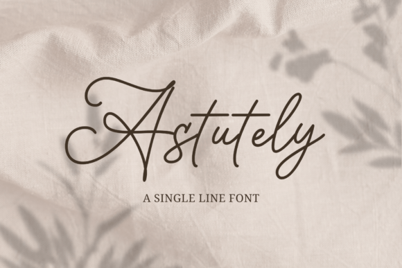Astutely: The Refined Handwritten Font for Elegant Design