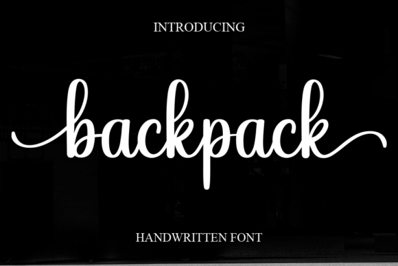 Backpack: The Sweet & Cursive Handwritten Font