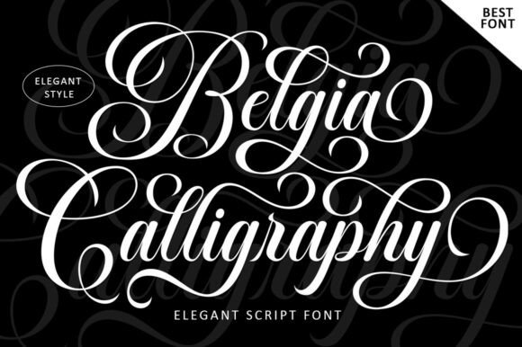 Belgia Calligraphy: A Script Font for Elegant Design
