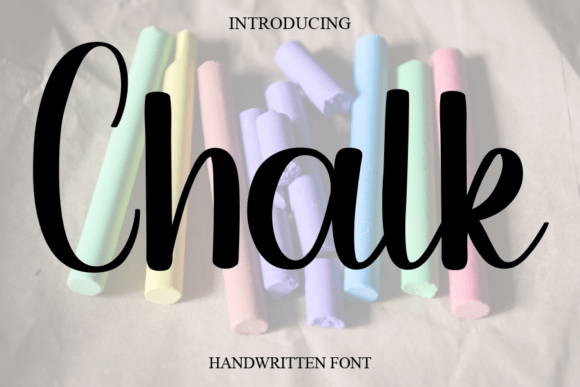 Discover the Joyful Elegance of Chalk Font