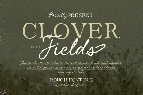 Discovering Clover Fields: A Font Duo with Rustic Soul