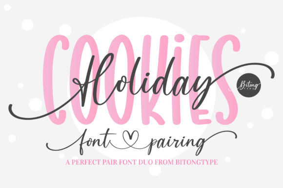 Holiday Cookies: A Handwritten Font with Dual Personality