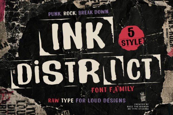 Ink District: Unleashing Raw Energy in Modern Typography