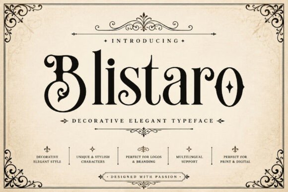 Introducing Blistaro: A Serif Font for Elevated Design