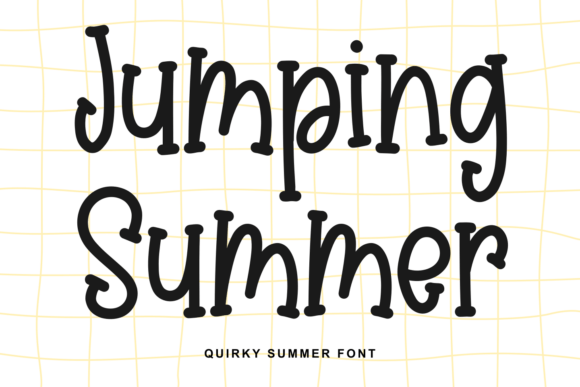 Jumping Summer: A Handwritten Font for Lively Designs