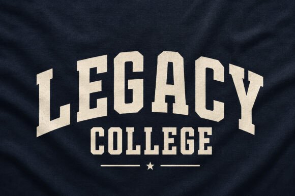 Legacy College: The Typeface of Heritage and Athletic Spirit