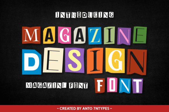 Magazine Design: A Bold Typeface for Vintage Charm