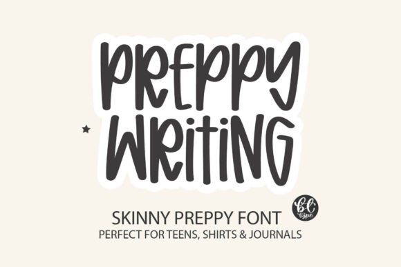 Preppy Writing: A Font That Balances Quirk and Polish