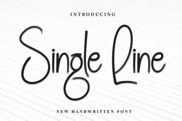 Single Line: A Font That Blends Classic Craft with Modern Elegance