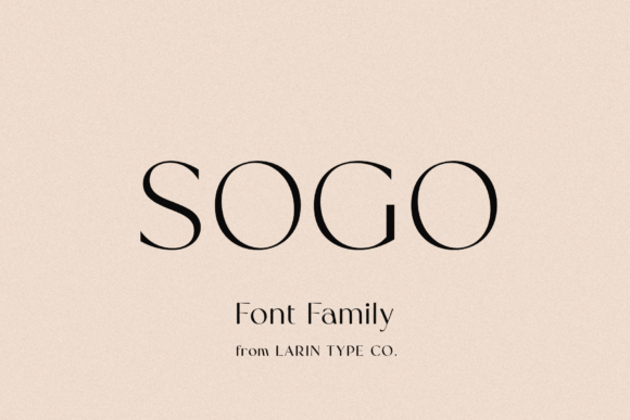 Sogo: A Sans Serif Font for Balanced and Elegant Design