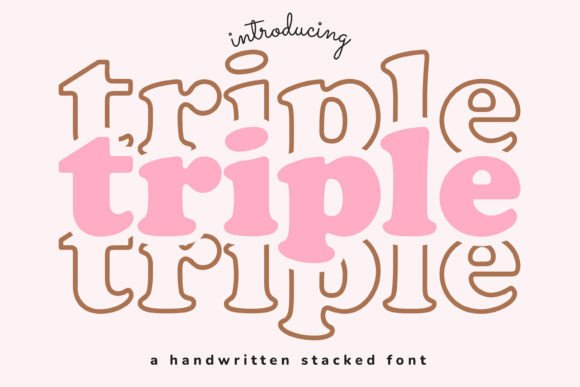 Triple: The Creative Display Font for Bold Design