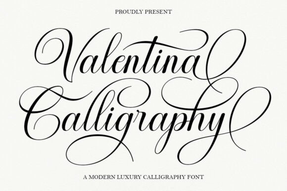 Valentina Calligraphy: An Elegant Script Font for Modern Design