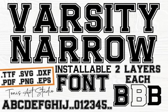 Varsity Narrow: The Go-To Font for Classic Athletic Style
