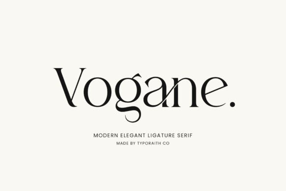 Vogane: A Serif Typeface of Quiet Luxury